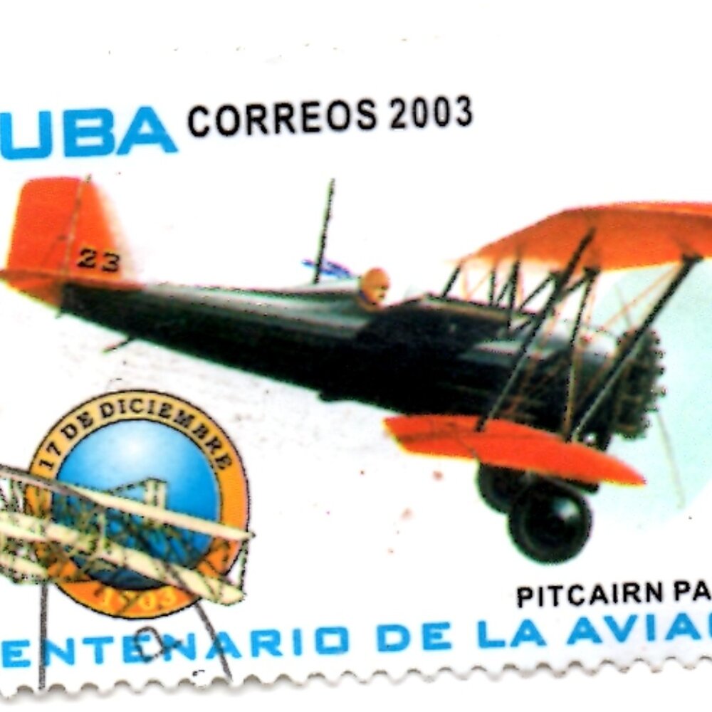 Framed Collectible Cuban Postage Stamp